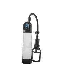 Прозрачная вакуумная помпа с манометром Deluxe Penis Pump - Dream Toys - в Новочебоксарске купить с доставкой