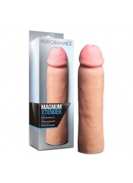 Телесная фаллическая насадка на пенис Magnum Xtender - 23 см. - Blush Novelties - в Новочебоксарске купить с доставкой