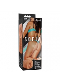Мастурбатор-вагина цвета карамели Sofia с вибрацией - Blush Novelties - в Новочебоксарске купить с доставкой