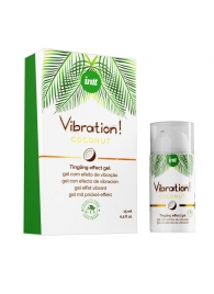 Возбуждающий гель с ароматом кокоса Vibration Coconut - 15 мл. - INTT - купить с доставкой в Новочебоксарске