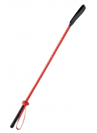 Красно-черный гладкий стек - 71 см. - Fetish Tentation - купить с доставкой в Новочебоксарске