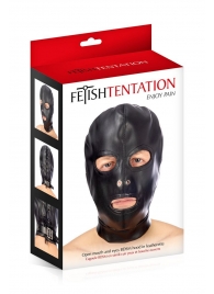 Маска-шлем с прорезями для глаз и рта - Fetish Tentation - купить с доставкой в Новочебоксарске