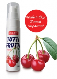 Гель-смазка Tutti-frutti с вишнёвым вкусом - 30 гр. - Биоритм - купить с доставкой в Новочебоксарске