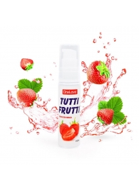 Гель-смазка Tutti-frutti с земляничным вкусом - 30 гр. - Биоритм - купить с доставкой в Новочебоксарске