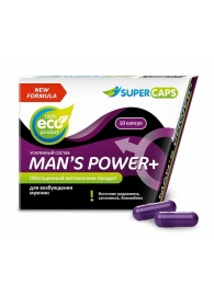 Возбуждающее средство для мужчин Mans Power plus - 10 капсул (0,35 гр.) +1 в подарок - SuperCaps - купить с доставкой в Новочебоксарске