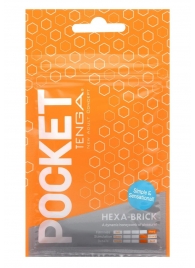 Карманный мастурбатор HEXA-BRICK - Tenga - в Новочебоксарске купить с доставкой