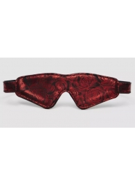 Двусторонняя красно-черная маска на глаза Reversible Faux Leather Blindfold - Fifty Shades of Grey - купить с доставкой в Новочебоксарске