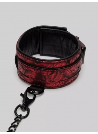 Красно-черные оковы Reversible Faux Leather Ankle Cuffs - Fifty Shades of Grey - купить с доставкой в Новочебоксарске