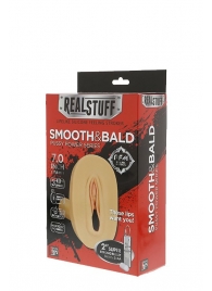 Мастурбатор-вагина с вибрацией и выносным пультом управления REALSTUFF SMOOTH   BALD - Dream Toys - в Новочебоксарске купить с доставкой