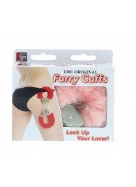 Металлические наручники с розовой меховой опушкой METAL HANDCUFF WITH PLUSH PINK - Dream Toys - купить с доставкой в Новочебоксарске