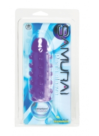 Закрытая фиолетовая насадка с пупырышками SAMURAI PENIS SLEEVE PURPLE - 14,5 см. - NMC - в Новочебоксарске купить с доставкой