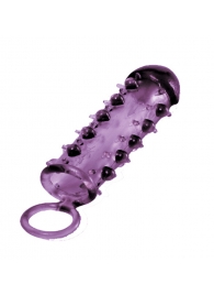 Закрытая фиолетовая насадка с пупырышками SAMURAI PENIS SLEEVE PURPLE - 14,5 см. - NMC - в Новочебоксарске купить с доставкой
