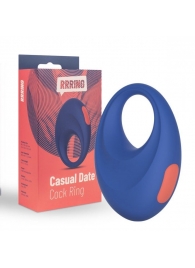 Синее эрекционное кольцо RRRING Casual Date Cock Ring - FeelzToys - в Новочебоксарске купить с доставкой