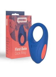 Синее эрекционное кольцо RRRING First Date Cock Ring - FeelzToys - в Новочебоксарске купить с доставкой