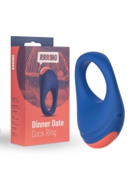 Синее эрекционное кольцо RRRING Dinner Date Cock Ring - FeelzToys - в Новочебоксарске купить с доставкой