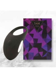 Черное эрекционное виброкольцо Thor Cockring - FeelzToys - в Новочебоксарске купить с доставкой