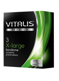 Презервативы увеличенного размера VITALIS PREMIUM x-large - 3 шт. - Vitalis - купить с доставкой в Новочебоксарске