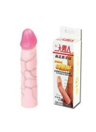 Удлиняющая насадка на пенис Deep Love - 21,5 см. - Baile - в Новочебоксарске купить с доставкой