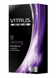 Презервативы с утолщённой стенкой VITALIS PREMIUM strong - 12 шт. - Vitalis - купить с доставкой в Новочебоксарске