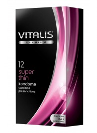 Ультратонкие презервативы VITALIS PREMIUM super thin - 12 шт. - Vitalis - купить с доставкой в Новочебоксарске