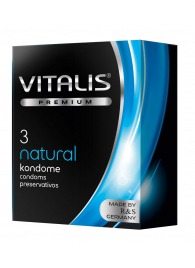 Классические презервативы VITALIS PREMIUM natural - 3 шт. - Vitalis - купить с доставкой в Новочебоксарске