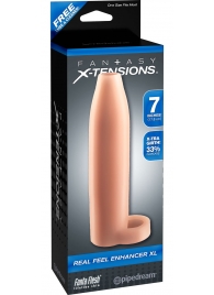 Телесная насадка Real Feel Enhancer XL - 17 см. - Pipedream - в Новочебоксарске купить с доставкой