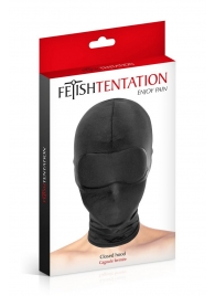 Сплошная маска-шлем с имитацией повязки для глаз - Fetish Tentation - купить с доставкой в Новочебоксарске