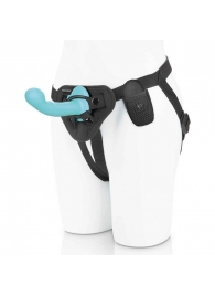 Голубая изогнутая насадка 6in Remote Control Ripple P-Spot G-Spot на черных трусиках - 16 см. - Pegasus - купить с доставкой в Новочебоксарске