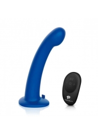 Синяя насадка Remote Control P-Spot G-Spot с черными трусиками - 20 см. - Pegasus - купить с доставкой в Новочебоксарске