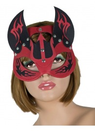 Маска дьяволицы с рожками - LOVETOY (А-Полимер) - купить с доставкой в Новочебоксарске