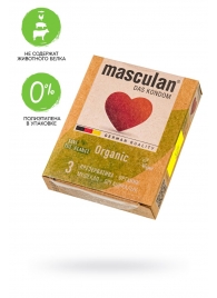 Экологически чистые презервативы Masculan Organic - 3 шт. - Masculan - купить с доставкой в Новочебоксарске