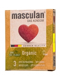 Экологически чистые презервативы Masculan Organic - 3 шт. - Masculan - купить с доставкой в Новочебоксарске