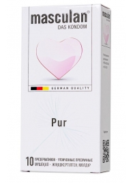Супертонкие презервативы Masculan Pur - 10 шт. - Masculan - купить с доставкой в Новочебоксарске
