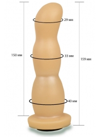 Телесная рельефная насадка Harness - 15,9 см. - LOVETOY (А-Полимер) - купить с доставкой в Новочебоксарске