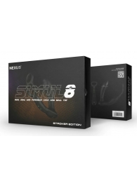 Черный вибромассажер простаты Nexus Simul8 Stroker Edition с кольцами для пениса и мошонки - Nexus Range - в Новочебоксарске купить с доставкой