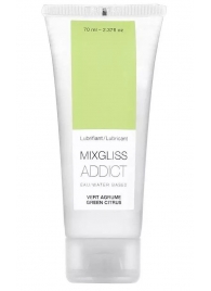 Смазка на водной основе Mixgliss Addict с ароматом цитруса - 70 мл. - Mixgliss - купить с доставкой в Новочебоксарске