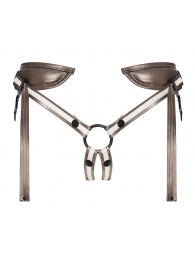 Бронзовый пояс для насадок Desirous Harness - Strap-on-me - купить с доставкой в Новочебоксарске