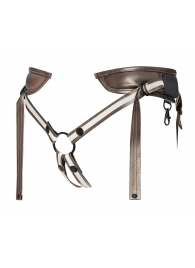 Бронзовый пояс для насадок Desirous Harness - Strap-on-me - купить с доставкой в Новочебоксарске