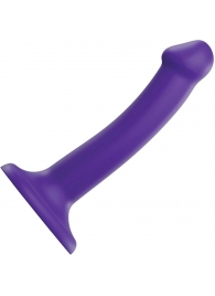 Фиолетовый фаллоимитатор-насадка Strap-On-Me Dildo Dual Density size S - 17 см. - Strap-on-me - купить с доставкой в Новочебоксарске