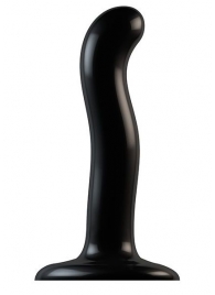 Черный фаллоимитатор-насадка Strap-On-Me P G spot Dildo size S - 16,4 см. - Strap-on-me - купить с доставкой в Новочебоксарске