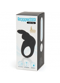 Черное эрекционное виброкольцо Happy Rabbit Rechargeable Rabbit Cock Ring - Happy Rabbit - в Новочебоксарске купить с доставкой