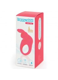 Розовое эрекционное виброкольцо Happy Rabbit Rechargeable Rabbit Cock Ring - Happy Rabbit - в Новочебоксарске купить с доставкой