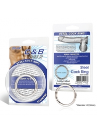 Стальное эрекционное кольцо STEEL COCK RING - 4.5 см. - BlueLine - в Новочебоксарске купить с доставкой