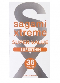 Ультратонкие презервативы Sagami Xtreme Superthin - 36 шт. - Sagami - купить с доставкой в Новочебоксарске