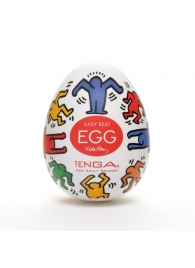 Мастурбатор-яйцо Keith Haring EGG DANCE - Tenga - в Новочебоксарске купить с доставкой