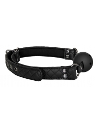 Черный кляп-шарик BALL GAG DIAMOND - Dream Toys - купить с доставкой в Новочебоксарске