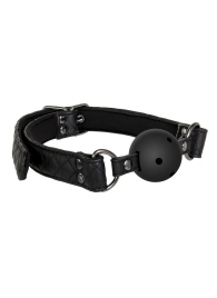 Черный кляп-шарик BALL GAG DIAMOND - Dream Toys - купить с доставкой в Новочебоксарске