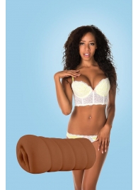 Коричневый мастурбатор-вагина BRIANNA - Dream Toys - в Новочебоксарске купить с доставкой