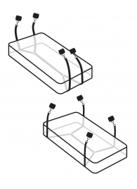 Фиксаторы для кровати WRAPAROUND MATTRESS RESTRAIN - Pipedream - купить с доставкой в Новочебоксарске