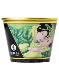 Массажная свеча Exotic Green Tea с ароматом зелёного чая - 170 мл. - Shunga - купить с доставкой в Новочебоксарске